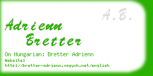 adrienn bretter business card